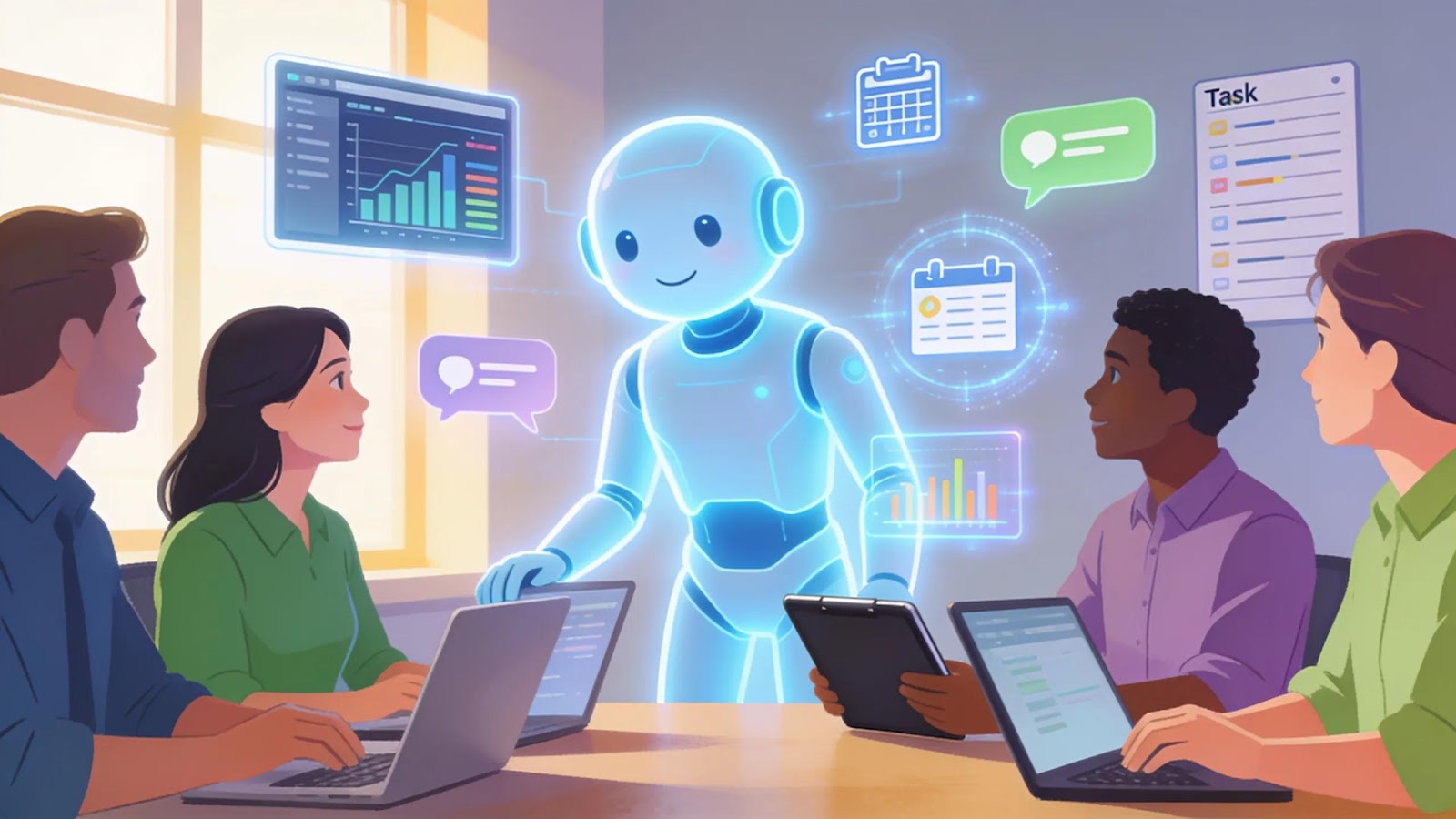 AI agent enhancing team collaboration and operational efficiency in EOS-aligned organizations