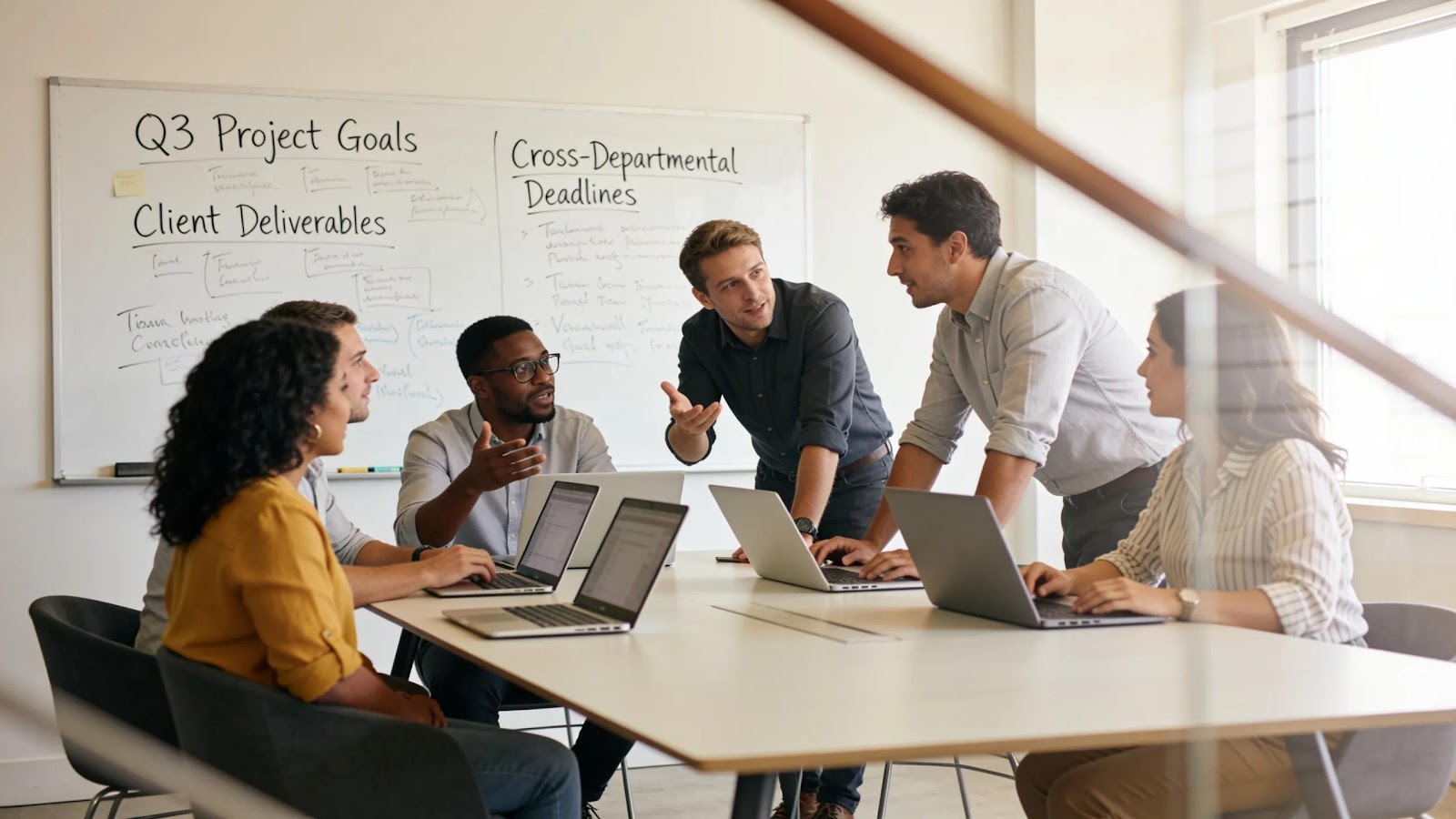Collaborative team environment emphasizing the integral role of an Integrator in operational efficiency
