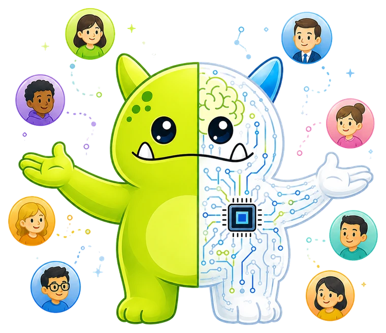 Ollie orchestrating a team of people and AI agents